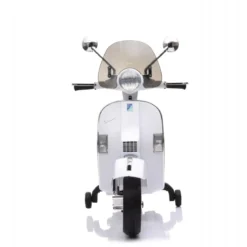 Piaggio Vespa PX 150 Bianca Moto Elettrica da Bambini Batteria 12 V