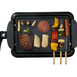 Piastra Elettrica Portatile per Cucinare Bistecchiera Portatile da Tavolo Cucina