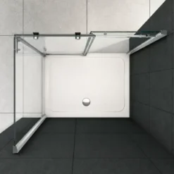Piatto Doccia Acrilico 70 80 90 100 120 140 5cm Rettangolare Bianco con Piletta