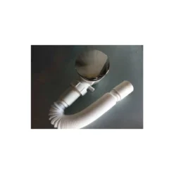 Piatto Doccia Acrilico 80x80 90x90 5cm Semicircolare Angolare Bianco con Piletta