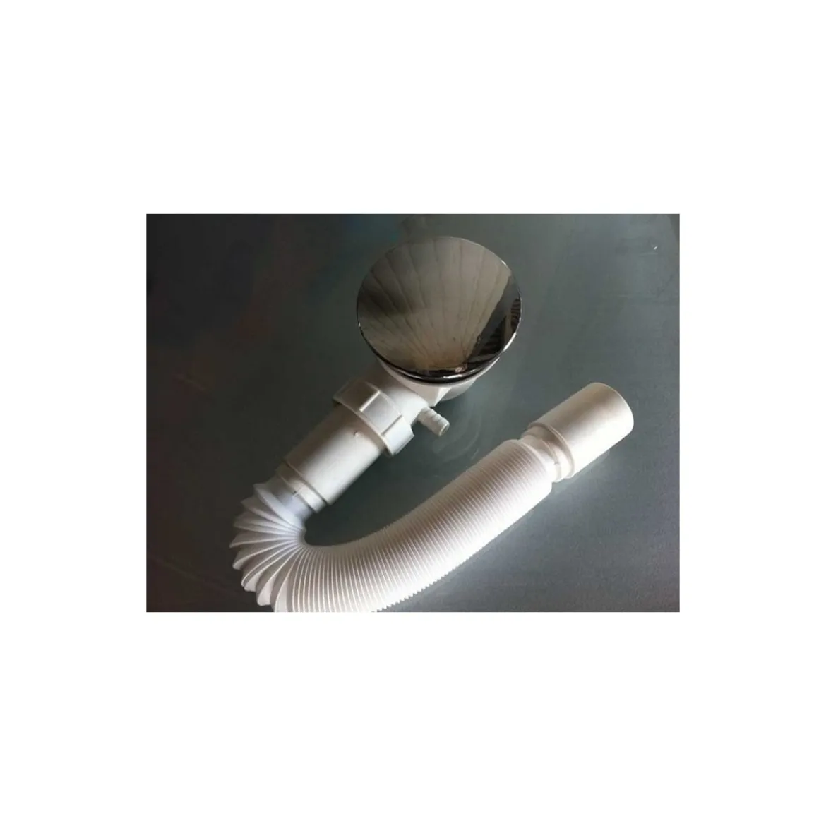 Piatto Doccia Acrilico 80x80 90x90 5cm Semicircolare Angolare Bianco con Piletta