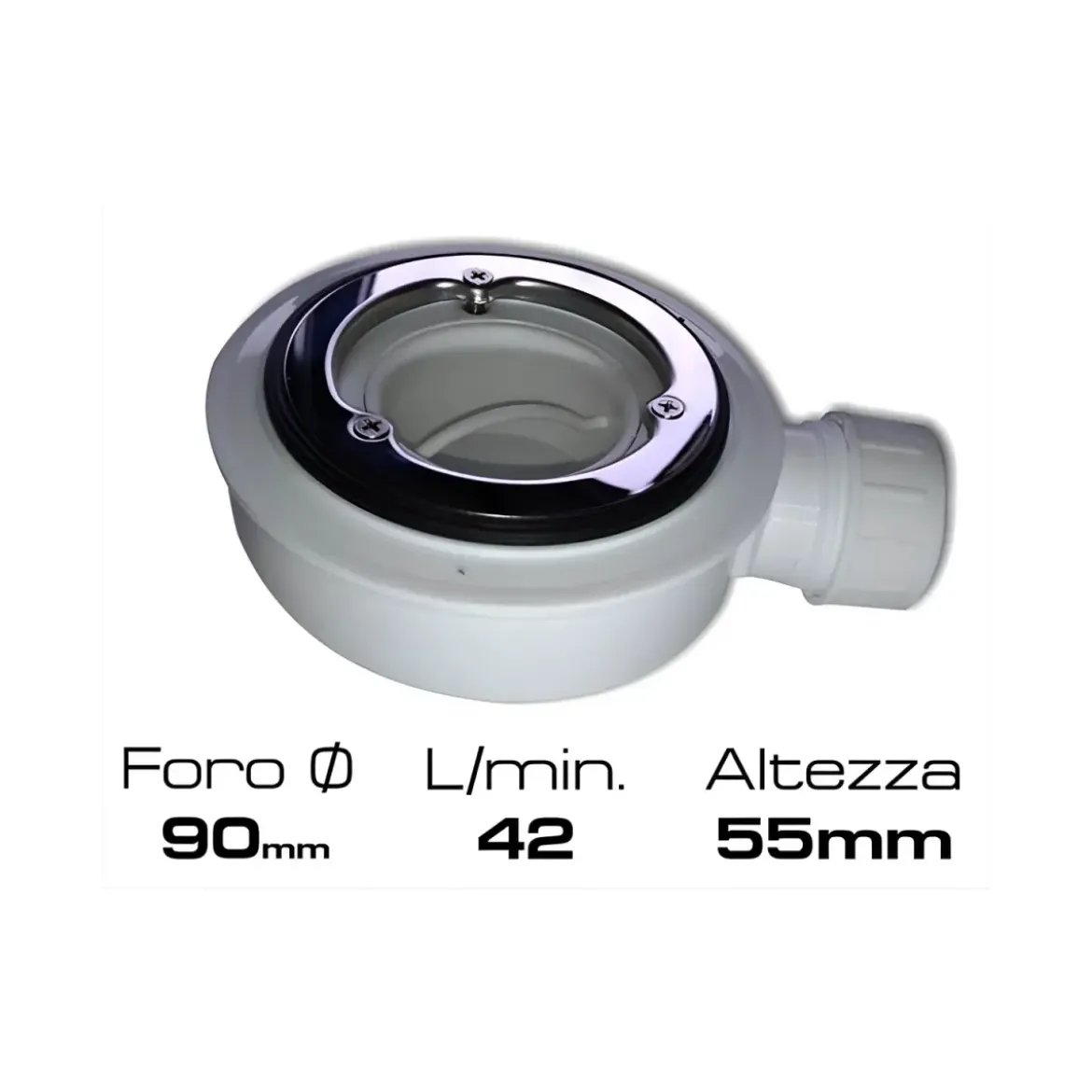 Piatto Doccia in Pietra Rettangolare 70x100 Ardesia Antracite