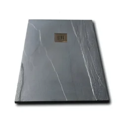 Piatto Doccia in Pietra Rettangolare 70x100 Ardesia Antracite