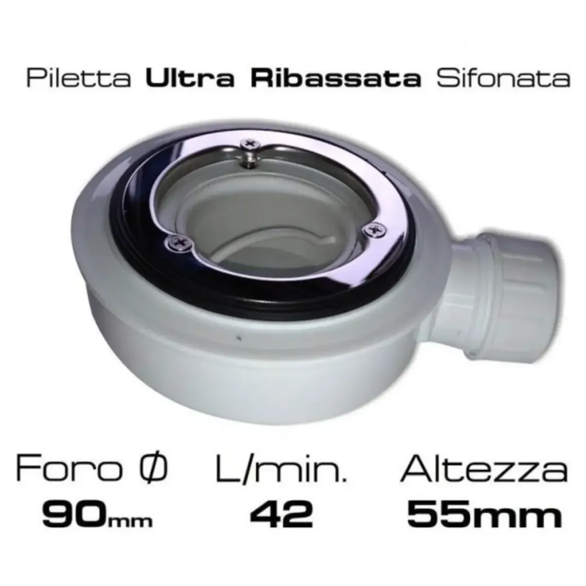 Piatto Doccia Nero Effetto Pietra Solidstone Tagliabile 70 80 90 100 120 140