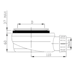 Piatto Doccia Rettangolare 70 80 90 100 120 Effetto Pietra Ultra Slim Avorio
