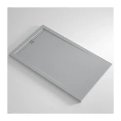 Piatto Doccia Slim Grigio Marmoresina Varie Misure Rettangolare Quadrato Piletta
