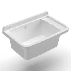 Pilozzo Acquaio in Resina 50x35 da Esterno con Sifone Piletta Vasca Lavatoio