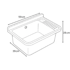 Pilozzo Parete Bianco 59x39x28 cm Resina con Dispenser e Kit Fissaggio