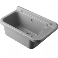Pilozzo per Esterno Grigio Lavello a Muro 60x34 cm Lavabo Lavanderia