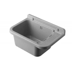 Pilozzo per Esterno Lavabo 50x34 cm Lavanderia Grigio Lavello a Muro
