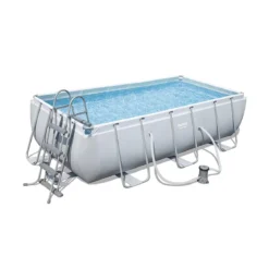 Piscina Bambini 400x200 Steel Pro Frame Rettangolare Fuoriterra con Pompa Filtro