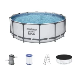 Piscina Bestway Rotonda fuoriterra 488x122 con Scaletta Filtro Acqua Pompa Frame