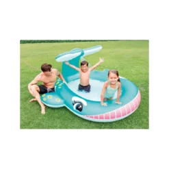 Piscina con Spruzzo Balena per Bambini Intex Gonfiabile Gioco da Giardino Bimbi