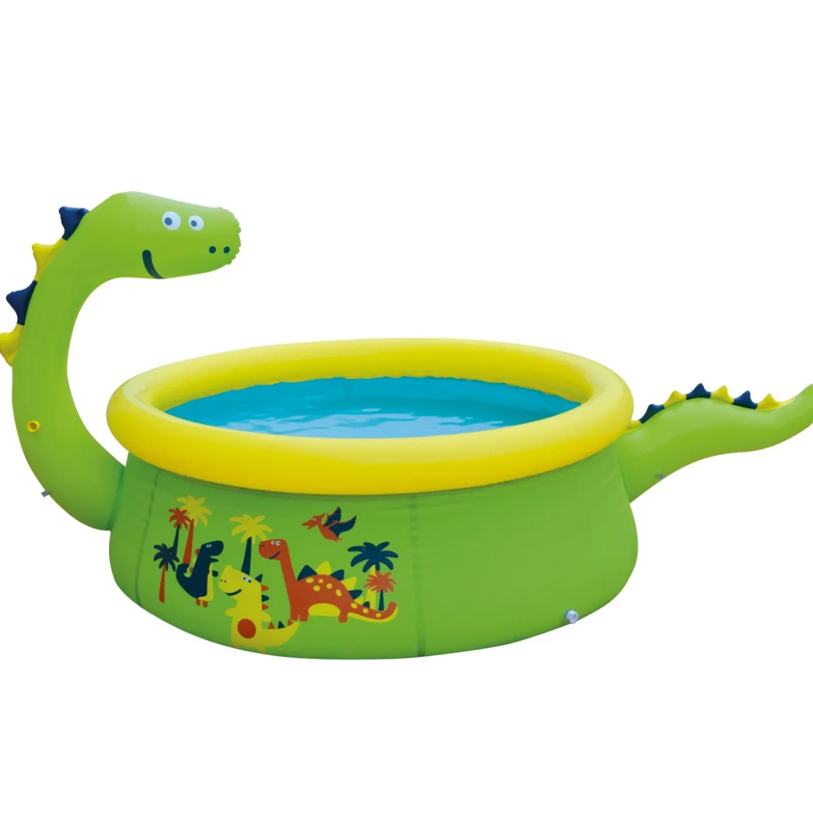 Piscina Dinosauro Verde Gonfiabile per Bambini 175x62 cm