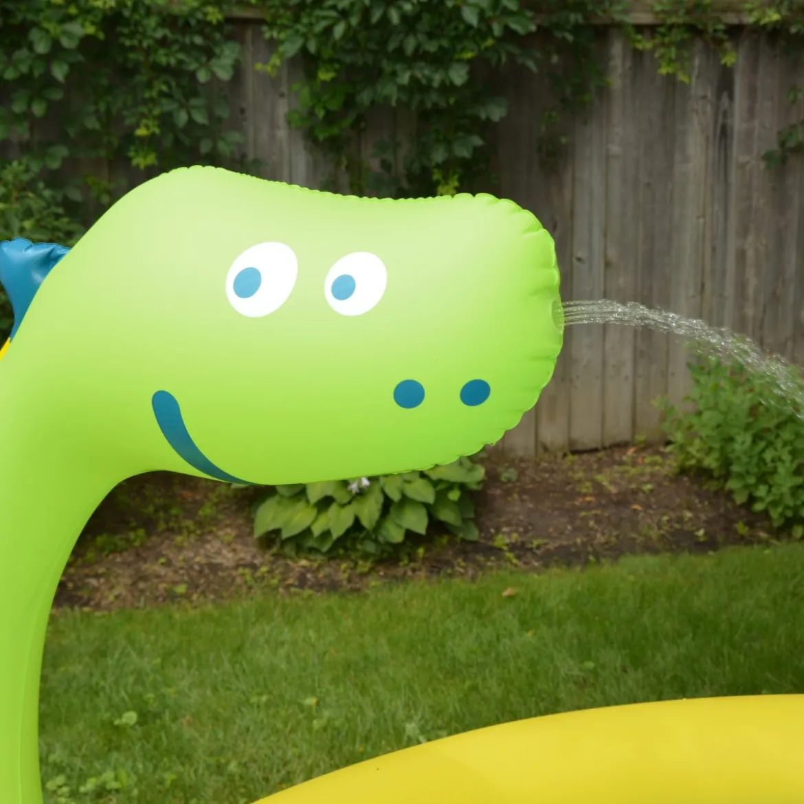 Piscina Dinosauro Verde Gonfiabile per Bambini 175x62 cm