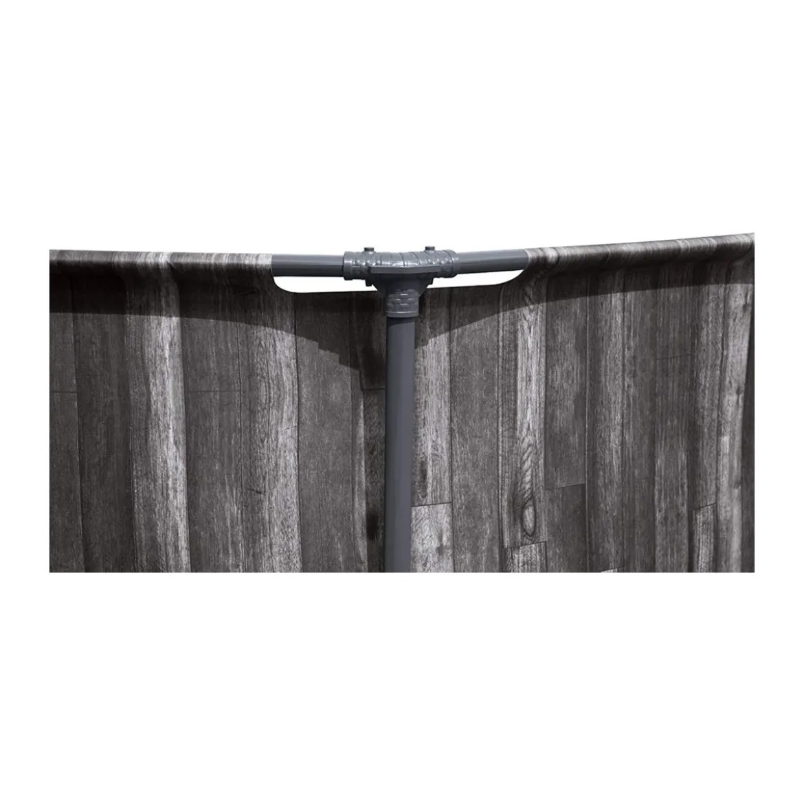 Piscina Fuori Terra con Telaio Rotonda Effetto Legno Scaletta Filtro Pompa Frame