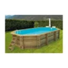 Piscina Fuoriterra in Legno 486x336 Ottagonale con Filtro Liner Skimmer Scaletta