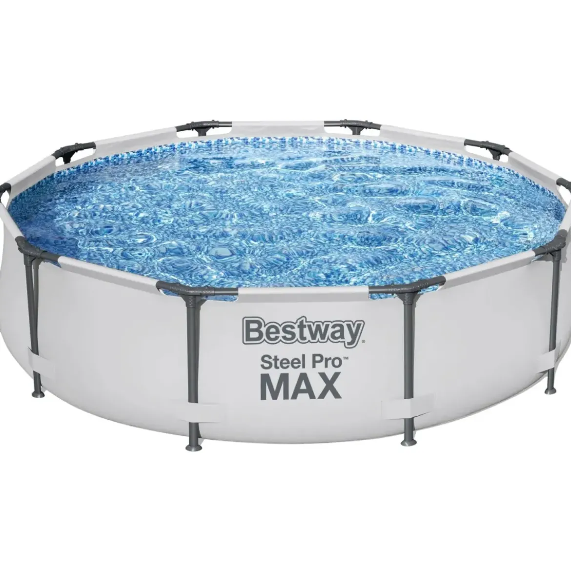 Piscina Fuori Terra Rotonda 305x76 cm Struttura Acciaio Liner Rinforzato