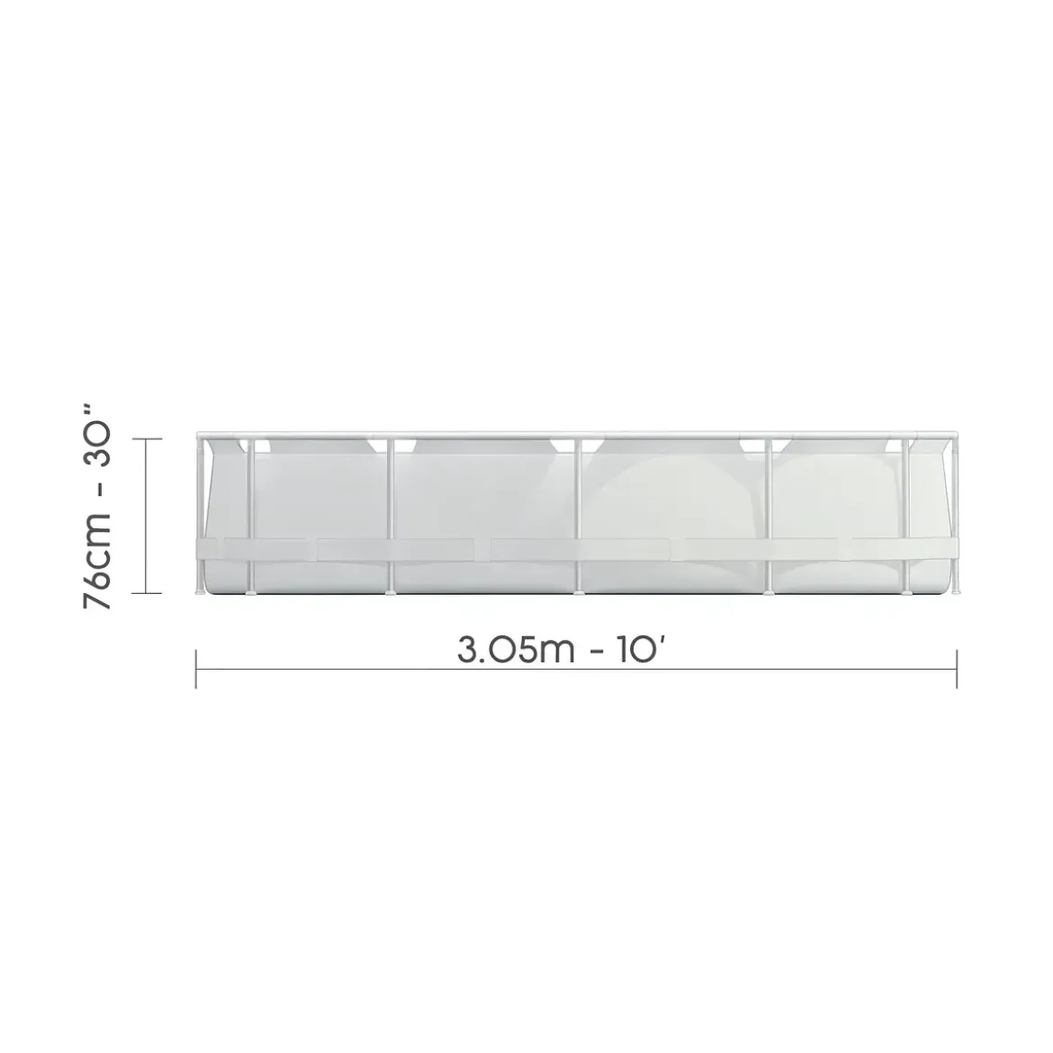 Piscina Fuori Terra Rotonda 305x76 cm Struttura Acciaio Liner Rinforzato