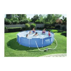 Piscina Fuori Terra 366x76 Rotonda Steel Pro Frame con Pompa Filtro a cartuccia