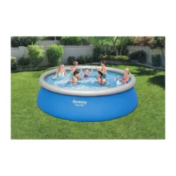 Piscina Gonfiabile Fuori Terra Tonda 457x122 cm Filtro Pompa Scaletta