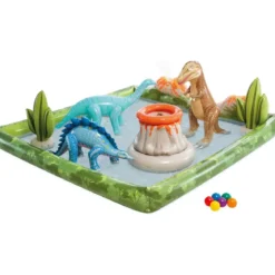 Piscina Gonfiabile Intex per Bambini 2x2 m Dinosauri con Accessori