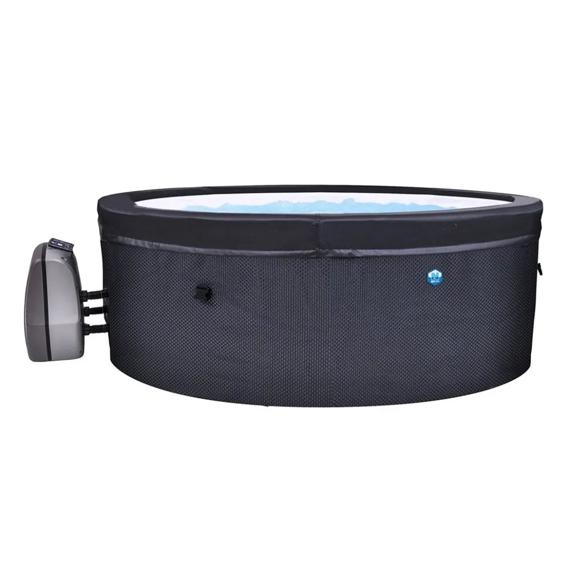 Piscina Idromassaggio Spa 156x70 Rotonda Acqua Riscaldata 4 Adulti Semi Rigida