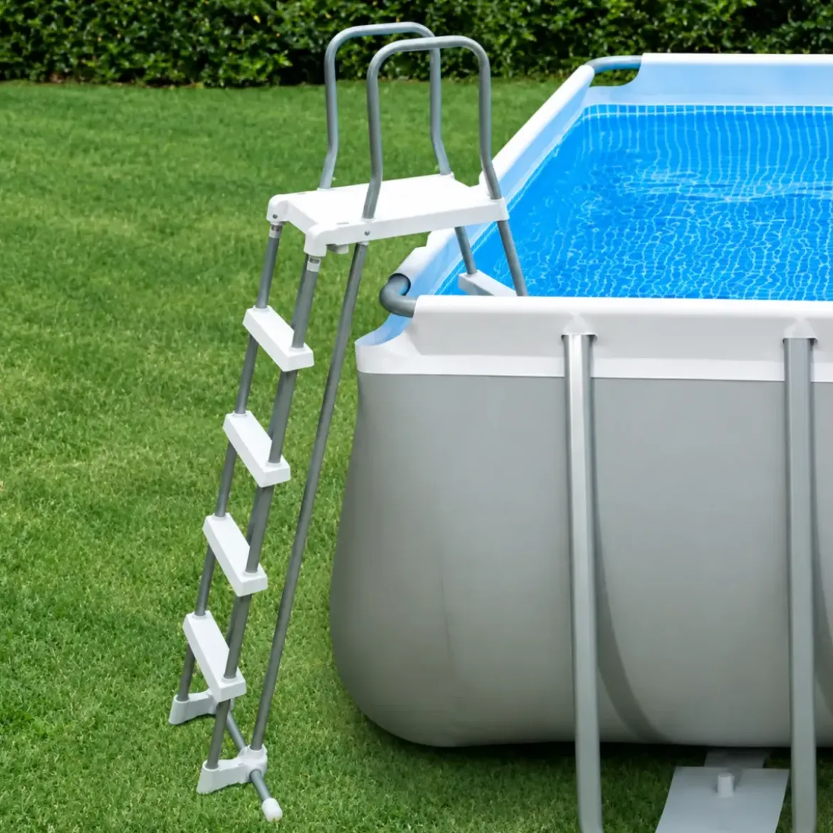 Piscina Intex Rettangolare Frame 488x244x107 cm Pompa Scaletta Teli