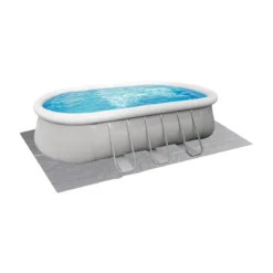 Piscina Ovale Autoportante 540x304x106 Pompa Filtro Cartuccia +2 Teli + Scaletta