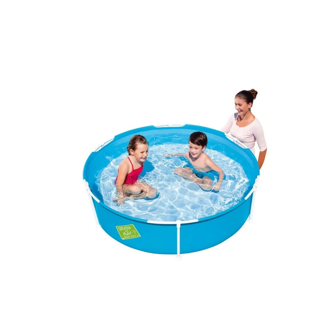 Piscina per Bambini Rotonda 152x38 h Struttura in Acciaio Acqua Steel Pro Frame