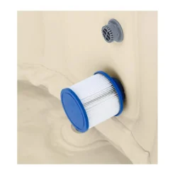 Piscina Spa Gonfiabile Vasca Idromassaggio Riscaldata Pompa Filtro da Esterno
