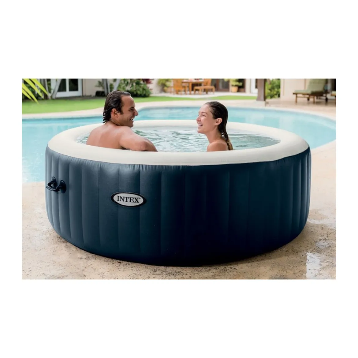 Piscina Spa Idromassaggio Intex Gonfiabile Pure Bubble Massage Pompa Riscaldata