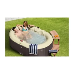 Piscina Spa 2 Posti Vasca Idromassaggio Gonfiabile Riscaldata Pompa da Giardino