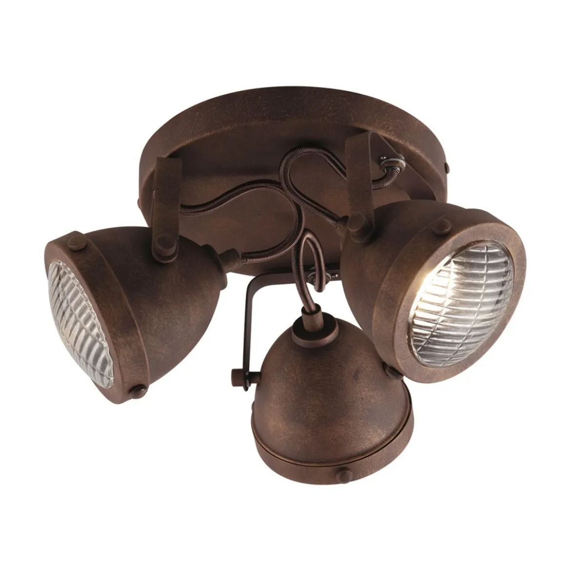 Plafoniera da Soffitto con Faretti Orientabili 3 Punti Luce per Interno