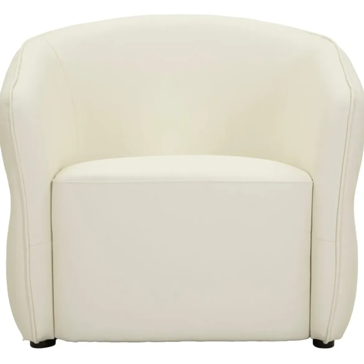 Poltrona con Braccioli Similpelle Bianco Base Metallo Oro Soggiorno