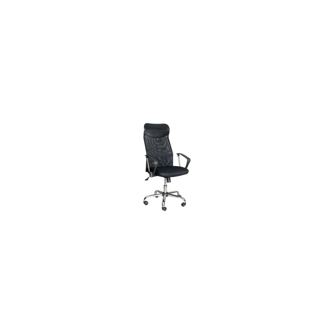 Poltrona da Ufficio Nero Direzionale con Braccioli Ergonomica