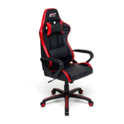 Poltrona Gaming Ergonomica con Braccioli e Ruote Girevoli Rossa Sedia Scrivania