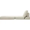 Poltrona Letto Bouclé Compressa Bianco Moderna per Salotto Camera