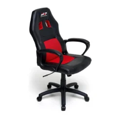 Poltrona Racing con Braccioli e Ruote Ergonomica Rossa Sedia da Gaming Scrivania