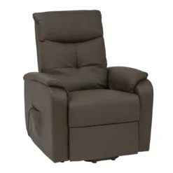 Poltrona Relax Elettrica Marrone 76x95x106 cm Ecopelle Reclinabile