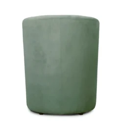 Poltrona Relax in Tessuto Verde Acqua con Pouf Estraibile Salvaspazio