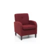 Poltrona relax rivestimento in tessuto Rosso
