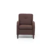 Poltrona relax rivestimento in tessuto Marrone