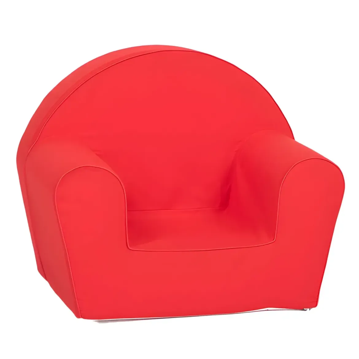 Poltroncina per Bambini Rossa per Cameretta in Tessuto Sfoderabile