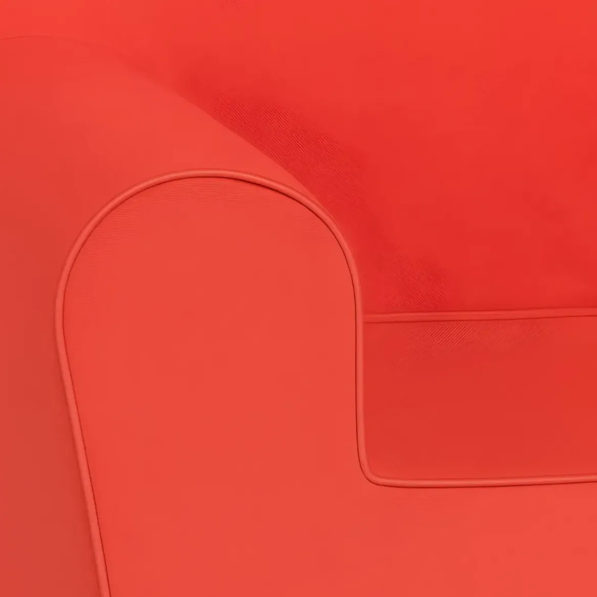 Poltroncina per Bambini Rossa per Cameretta in Tessuto Sfoderabile