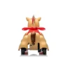 Pony Elettrico per Bambini Cavalcabile 12V Marrone con Suoni e Luci