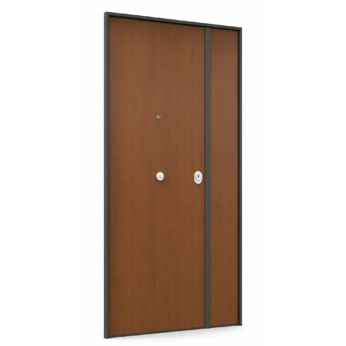 Porta Blinda 2 Ante da Interno Configurabile Classe 3-4 Noce e Bianco
