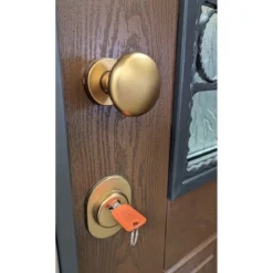 Porta Blindata con Vetro per Esterno Pannello in Vetroresina e Grata in Ferro