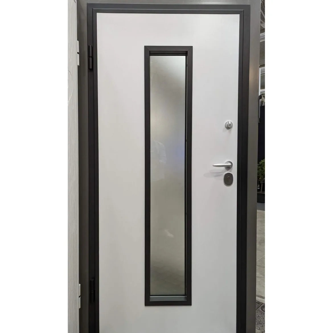 Porta Blindata con Vetro Portone da Esterno Portoncino Prezzi Antisfondamento