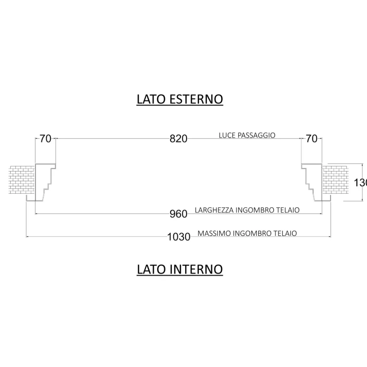 Porta Blindata di Sicurezza Easy Bianca 82x193 cm per Ingresso